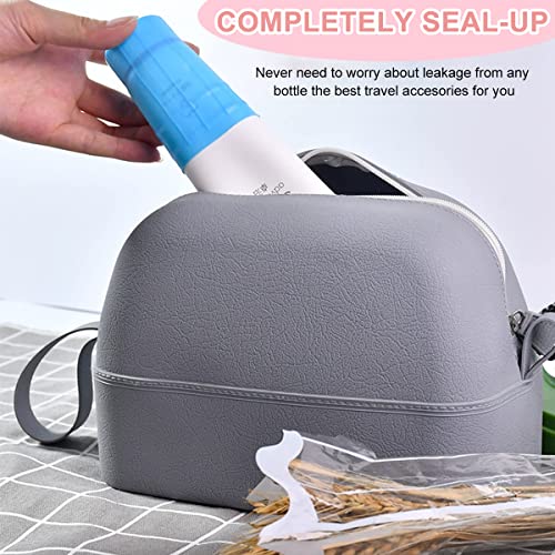 MAYCREATE® 24PCS Leak Proof Sleeves for Travel Bottles Silicone Elastic Covers for Toiletries Reusable for Container Shampoo