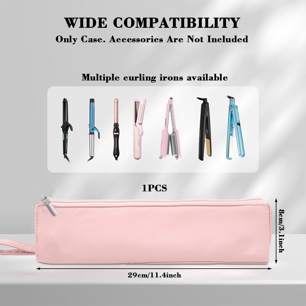 MAYCREATE Airwrap Hair Styler Travel Bag for Hair Tools with Insulated Liner 29x9x7cm | Snap Button Strap and Secure Zipper Closure