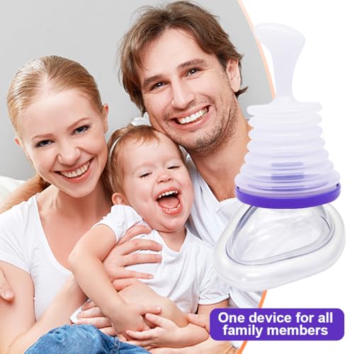 MAYCREATE® Anti Choking Device for Kids and Adults, Portable Choking Rescue Device with Airway Suction for Home Travel School and Emergency Use, Purple