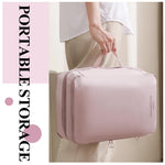 MAYCREATE Compression Packing Cubes for Clothes with Double Layer Design and Waterproof Fabric 33x22x18cm