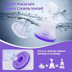 MAYCREATE® Anti Choking Device for Kids and Adults, Portable Choking Rescue Device with Airway Suction for Home Travel School and Emergency Use, Purple