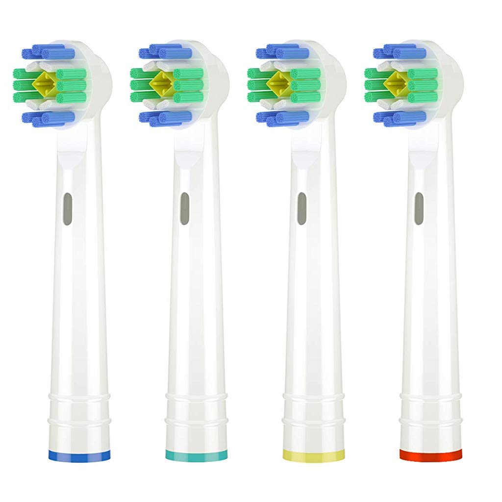 MAYCREATE® Replacement Brush Heads Compatible With Pack of 8 Generic Crossaction Electric Toothbrush Heads, For Oralb Braun Bases (16)