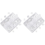 MAYCREATE Earring Backs for Ear Studs featuring 6 Styles and 550PCS Clear Clutch Stoppers