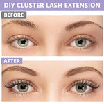 MAYCREATE® False Eyelash Extensions Kit DIY 160pcs Eye Lashes Clusters 11-12-13mm Mixed Natural Curl False Eyelashes for Women Girls Home Use Wispy Lash X 3