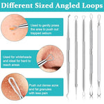 MAYCREATE® Blackhead Remover Tool Kit Pore Cleaning Tools, 15pcs Stainless Steel Blackhead Remover Tool Kit for Pimples, Blackheads, Whiteheads, Zit, Deep Pore Cleaning Tool with Storage Box