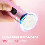 MAYCREATE Electric Foot File for Smooth Feet with 2 Speed Modes and Nano Glass Head | USB Rechargeable 800mAh Pedicure Tool