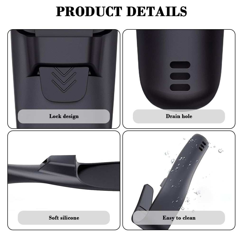 MAYCREATE Silicone Razor Sleeve for Travel Storage with Universal Fit | Shaver Tool Pouch