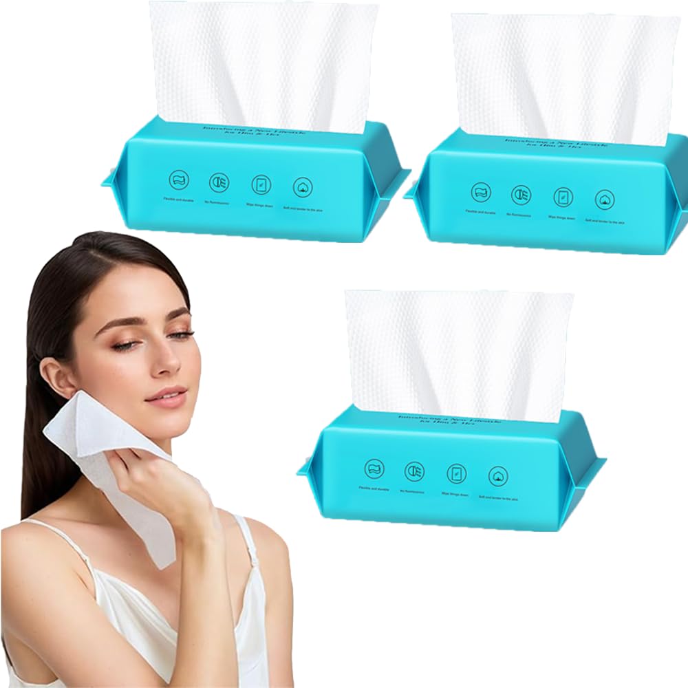 MAYCREATE Face Towels for Dry and Wet Use featuring Dual-Purpose Design | Reusable 2–3 Times