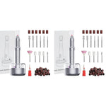 MAYCREATE Nail Drill Machine for Acrylic and Gel Nails with 12 Bits 6 Speeds USB Rechargeable