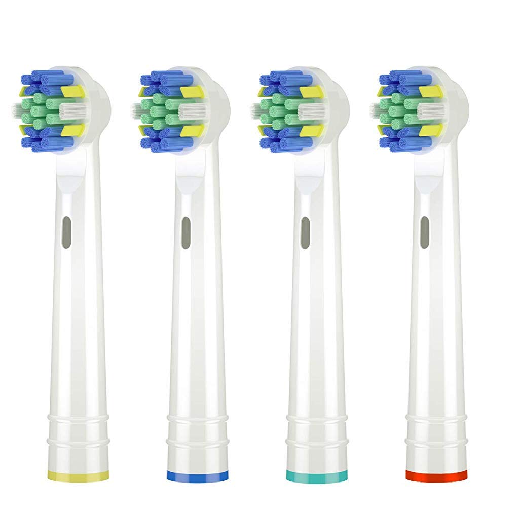 MAYCREATE® Replacement Brush Heads Compatible With Pack of 8 Generic Crossaction Electric Toothbrush Heads, For Oralb Braun Bases (16)