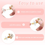 MAYCREATE Earring Backs Set for Hoop and Drop Earrings with 500 pcs 7 Styles | Metal and Silicone Locking Design
