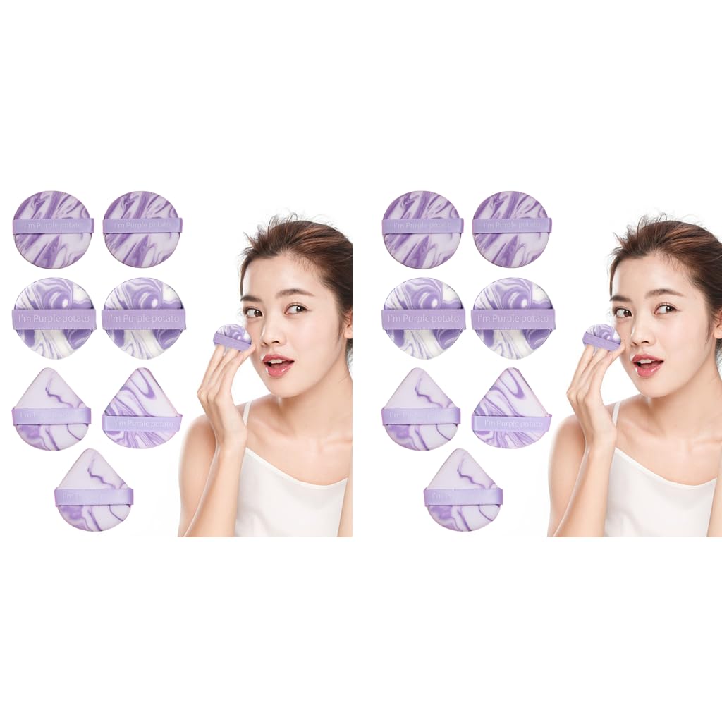 MAYCREATE Triangle Powder Puff Set for Wet and Dry Makeup with 14PCS Latex Free Sponges