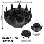 MAYCREATE® Orchid Hair Diffuser, Diffuser Attachment for Hair Dryer, Hair Diffuser for Curly Hair, Universal Diffuser for Curlyand Wavy Hair-Softness and Control Blow-Out Hair, Hair Care for Women