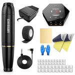 MAYCREATE Tattoo Machine Kit with 20 Cartridge Needles and Ergonomic Rotary Pen | for Beginners and Professional Artists