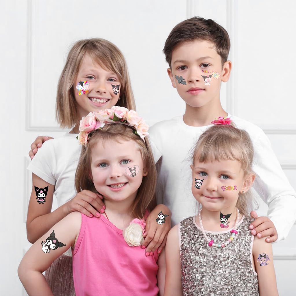 MAYCREATE Temporary Tattoo Stickers for Kids with 4 Sheets Waterproof Safe Material | Fun Party Body Art