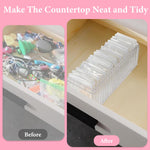 MAYCREATE Jewellery Organisers for Storage and Travel with 20 PVC Pouches and Acrylic Box | Transparent Anti-Tarnish Design