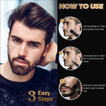 MAYCREATE® Beard Pencil Filler for Men Dual Tip 2 in 1 Beard Pencil with Beard Filler Powder for Beard Styling, Sweat Proof Beard Pencil Filler Mustache Kit for Men Beard, Mustache, Eyebrows (black)