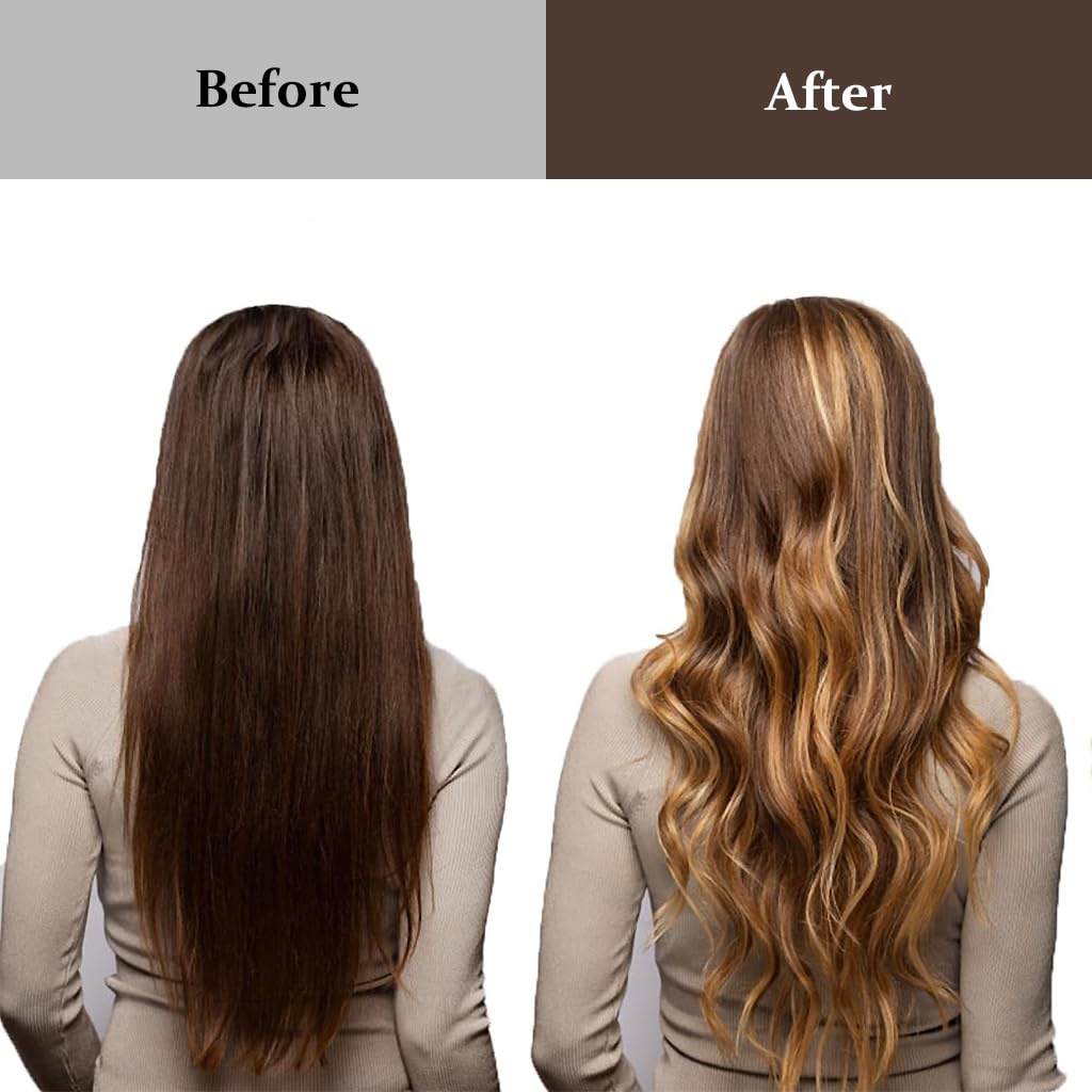 MAYCREATE Heatless Hair Curler for Overnight Curls with Hook and Satin Rollers | Brown