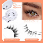 MAYCREATE Magnetic Eyelashes for Natural Look with Applicator Kit | Reusable 1 Pair 2 PCS