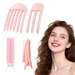 MAYCREATE Hair Volume Clip for Root Lifting and Fluffy Style 8PCS Light Pink Set