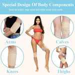 MAYCREATE 2pcs Castor Oil Pack for Knee, Castor Oil Pack Wrap for Knee Castor Oil Pack with Adjustable Elastic Strap, Reusable Breathable Cotton Castor Oil Compress Pads for Calf, Knees, Arm, Leg