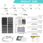 MAYCREATE Ring Size Adjuster for Loose Rings, Spiral Ring Adjuster Invisible Ring Resizer, Reducer Guard to Make Rings Smaller, Self Adhesive Ring Clips, Spacers, Tightener for Men Woman Rings