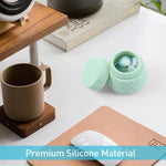 MAYCREATE Silicone Travel Jars for Toiletries featuring Twist Off Lids and 4pcs 30ml Set | BPA Free Containers