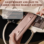 MAYCREATE Jewellery Organiser Pouch for Travel with Snap Closure 22×6.5cm Pink PU | Gift for Women