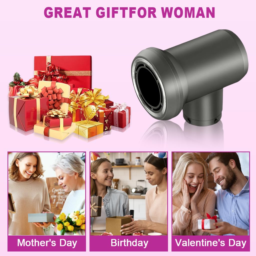 MAYCREATE Adaptor for Dyson Airwrap Attachments featuring Heat‑Resistant Right Angle Design | Converts HS01 HS03 HS05 HS08 Styler to Hair Dryer