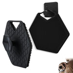 MAYCREATE Silicone Body Scrubber for Sensitive Skin with Soft Bristles and Handy Grip | Pink