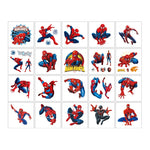 MAYCREATE Superhero Temporary Tattoo Stickers for Kids with Spider Theme 20 Sheets | Party Fun Waterproof Return Gifts