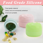 MAYCREATE Silicone Cream Jars for Travel featuring Leakproof Screw Cap 3pcs 20ml Set | Color Bottles for Toiletries