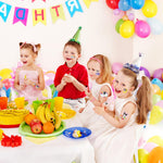 MAYCREATE Temporary Tattoo Stickers for Kids with 4 Sheets Waterproof Safe Material | Fun Party Body Art