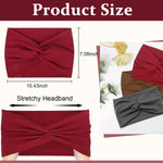 MAYCREATE Wide Hair Band for Women featuring Twisted Knots and 10.43×7.08 in Design | Soft Dacron Stretchy Headbands for Yoga and Makeup