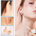 MAYCREATE Earrings Back Stopper for Studs with 600 pcs 12 Styles Silicone Backs | with Storage Box