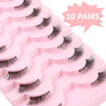 MAYCREATE Eyelash Clusters 36 pcs for DIY Lash Extensions with Self Adhesive Strips | Fluffy Fiber Lashes for Natural or Party Look