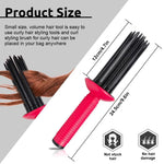 MAYCREATE Curly Hair Styler Tool for Hair Dryer with 17 Stick Air Volume Comb | 25 cm Heatless Resin Curling Comb