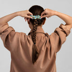 MAYCREATE Barrette Hair Clips for Women featuring 7–9cm Spring Clip Alloy Metal | Blue Crystal Style