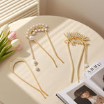 MAYCREATE Hair Pins for Elegant Updos with 3pcs 4.72 in U Shape Acrylic Design | Women Styling