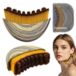 MAYCREATE Lymphatic Face Brush for Gentle Facial Massage with Raised Nubs and Snap-On Cap