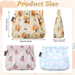 MAYCREATE Small Pouches for Women with Self Closing Design and Oxford Fabric | 3pcs 13×13cm Makeup Organizer