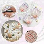 MAYCREATE Pearls Face Gems for Makeup and DIY Crafts with 12 Sheets 2064 pcs | Self Adhesive Acrylic Stickers
