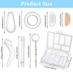 MAYCREATE Eyeglasses Retainer Set 50PCS with 3 Nose Pad Designs and Silicone Ear Grips | Anti Slip Comfort for Sunglasses and Reading Glasses