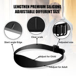 MAYCREATE Neckline Shaving Template for Home Haircuts featuring Adjustable Silicone Fit | Comfortable Guide for Men and Boys