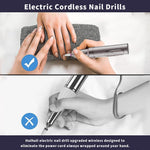 MAYCREATE Nail Drill for Acrylic and Gel Nails with 12 Bits and 6 Speeds | USB Rechargeable