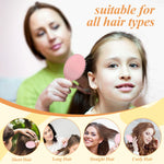 MAYCREATE 12 Pieces Mini Wet Hair Brush, Travel Detangling Brush, for Most Hair Types, with Ease Knots Without Tears or Breakage