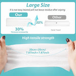 MAYCREATE Face Towel Disposable for Daily Use with 70 Count 7.87x7.87 in Soft Cotton Wipes