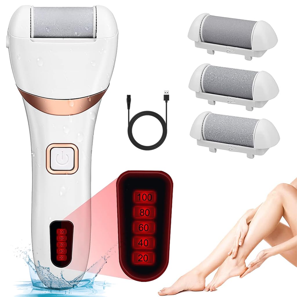 Electric Callus Remover for Feet,Half year warranty, Pedicure Tools Professional Rechargeable Portable Callus & Dead Skin Removal & Feet Care Feet File For Removing Dead Skin