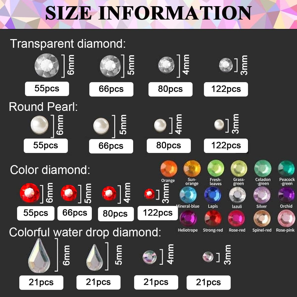 MAYCREATE Face Gems Rhinestones Stickers Kit for Makeup and DIY Crafts with Tweezer | 4 Sheet Self Adhesive Acrylic Jewels for Festival Nails Hair and Clothes