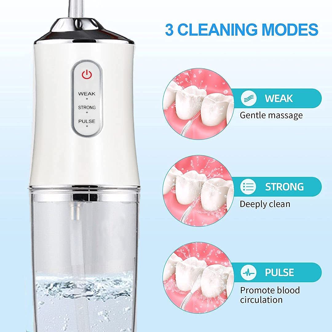 MAYCREATE® Water Flossers For Teeth, Portable & Rechargeable Water Pick Flosser For Home and Travel,Electric Toothbrush with Water Flosser with 3 Modes.without Protective Case